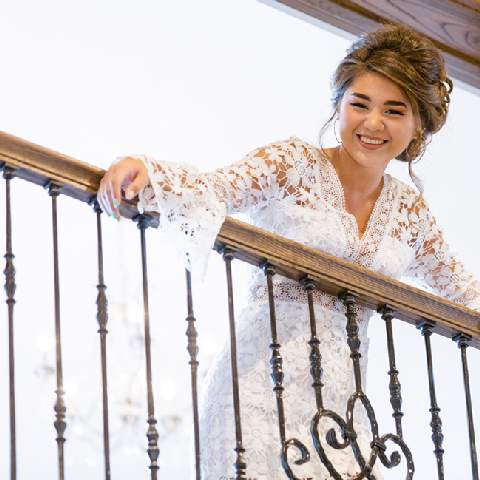 Bride in the Balcony