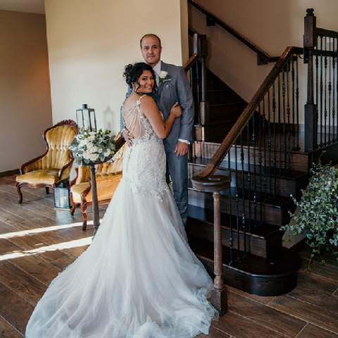 Wedding Couple in the Entry
